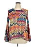 The Pyramid Collection Orange Long Sleeve Blouse Size XXL (estimated) - photo 1