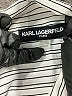 Karl Lagerfeld Paris 100% Polyester Stripes Silver Sleeveless Blouse Size XL - photo 7