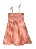 Crewcuts Outlet Checkered-gingham Orange Dress Size 6 - photo 2