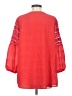 AGB 100% Polyester Red 3/4 Sleeve Blouse Size S - photo 2