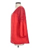 AGB 100% Polyester Red 3/4 Sleeve Blouse Size S - photo 5