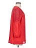 AGB 100% Polyester Red 3/4 Sleeve Blouse Size S - photo 4