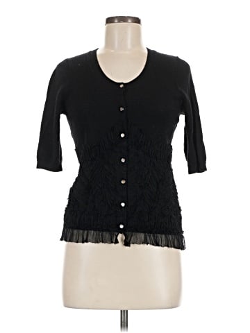 Knitted & Knotted Wool Cardigan (view 1)