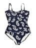 Boden Paisley Blue One Piece Swimsuit Size 10 - photo 1