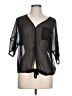 True Freedom 100% Polyester Black 3/4 Sleeve Blouse Size L - photo 1