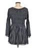 Spense 100% Polyester Checkered-gingham Black Casual Dress Size M - photo 2