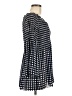 Spense 100% Polyester Checkered-gingham Black Casual Dress Size M - photo 4