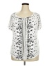 Style&Co White Short Sleeve Blouse Size 3X - photo 1