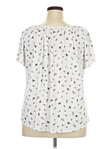 Style&Co Short Sleeve Blouse (view 2)