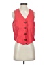 Old Navy 100% Linen Red Vest Size S - photo 1