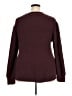 Caslon 100% Polyester Solid Burgundy Pullover Sweater Size XXL - photo 2