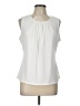 DKNY White Sleeveless Blouse Size L - photo 1