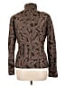 Linda Allard Ellen Tracy Paisley Brown Jacket Size 10 - photo 2