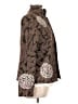 Linda Allard Ellen Tracy Paisley Brown Jacket Size 10 - photo 4
