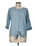 Downeast Blue 3/4 Sleeve Blouse Size M - photo 1