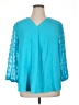 MULTIPLES 100% Polyester Teal 3/4 Sleeve T-Shirt Size XL - photo 1