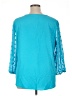 MULTIPLES 100% Polyester Teal 3/4 Sleeve T-Shirt Size XL - photo 2