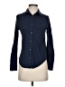 Splendid Polka Dots Blue Long Sleeve Button-Down Shirt Size S - photo 1