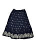 Justice 100% Cotton Paisley Blue Skirt Size 8 - photo 2