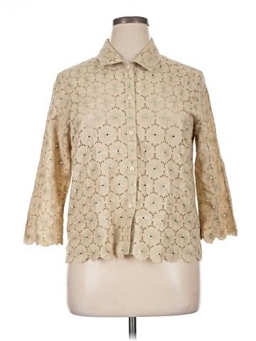 Liz Claiborne 3/4 Sleeve Button-Down Shirt (view 1)
