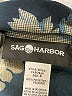 Sag Harbor 100% Polyester Floral Black 3/4 Sleeve Blouse Size 8 - photo 7