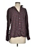 Grayson 100% Lyocell Plaid Burgundy Long Sleeve Blouse Size Sm (2) - photo 1