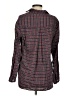 Grayson 100% Lyocell Plaid Burgundy Long Sleeve Blouse Size Sm (2) - photo 2