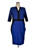 Gabby Skye Color Block Blue Cocktail Dress Size 14 - photo 1