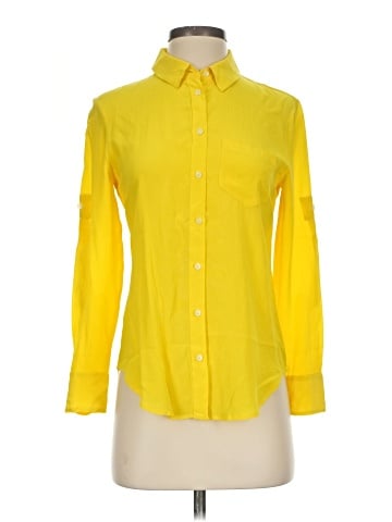 Madewell Long Sleeve Silk Top (view 1)