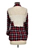 Justify Plaid Red Cardigan Size M - photo 2