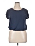 Green Envelope Blue Short Sleeve Top Size XL - photo 1