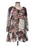 Elan 100% Polyester Paisley Gray Casual Dress Size M - photo 1