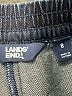 Lands' End 100% Cotton Solid Black Skort Size 8 - photo 3