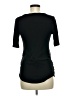Isabel Maternity Black Short Sleeve Henley Size Med Maternity - photo 2