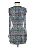 Black Rainn 100% Polyester Blue Sleeveless Blouse Size M - photo 2
