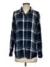 Lucky Brand Plaid Blue Long Sleeve Button-Down Shirt Size S - photo 1