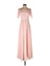 David's Bridal 100% Polyester Pink Cocktail Dress Size 2 - photo 1