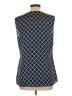 Brooks Brothers 346 100% Polyester Argyle Blue Gray Sleeveless Blouse Size 12 - photo 2