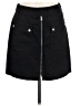 Apostrophe Solid Black Casual Skirt Size 8 - photo 1
