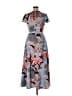 Unbranded Print Gray Pink Casual Dress Size XL - photo 2