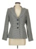 White House Black Market Houndstooth Gray Blazer Size 6 - photo 1