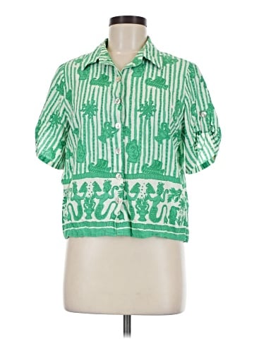Calypso St. Barth Short Sleeve Blouse (view 1)