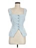 Alexia Admor Blue Sleeveless Blouse Size 8 - photo 1