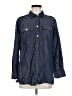 MICHAEL Michael Kors Blue Long Sleeve Button-Down Shirt Size M - photo 1