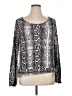 I.N. San Francisco Silver Long Sleeve Blouse Size XL - photo 1