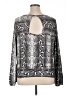 I.N. San Francisco Silver Long Sleeve Blouse Size XL - photo 2