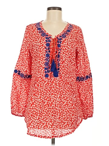 Solitaire 3/4 Sleeve Blouse (view 1)