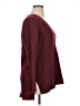 Chico's Chevron-herringbone Burgundy Pullover Sweater Size XL - photo 4