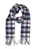 Edinburgh Cashmere 100% Wool Plaid Blue Scarf One size - photo 1