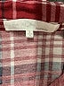 Eden & Olivia 100% Polyester Plaid Burgundy Long Sleeve Blouse Size S - photo 7